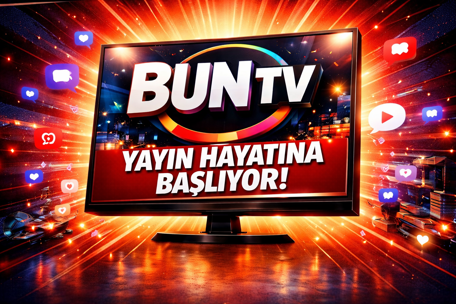 BUN TV yayın hayatına başlıyor.